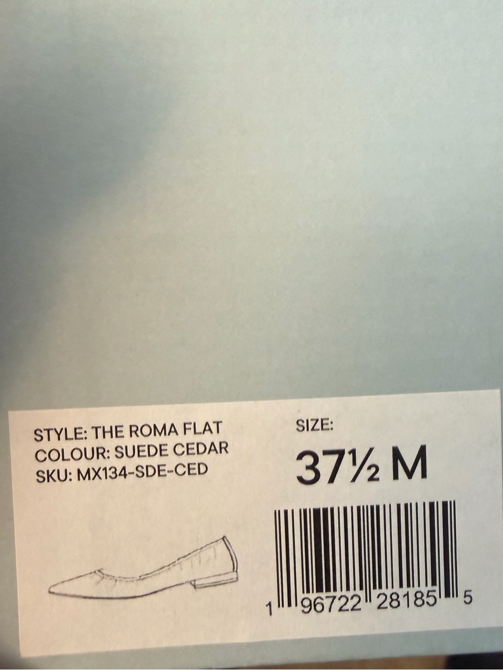NEW Margaux Roma Flat in Suede Cedar - Picture 3 of 3